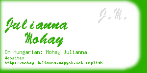 julianna mohay business card